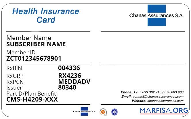 Printable Cameroon health insurance card download for verification
